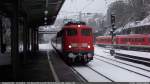 Wuppertal Hbf 01.02.2010 110 494 mit RE 10412 Dortmund Hbf - Aachen Hbf  auf RE 4 Wupper-Express