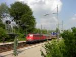 Leider schon Geschichte! Am 16.5.2008 fhrt diese Regionalbahn richtung Dortmund Hbf. Zuglok ist 110 457-9.