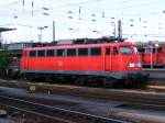 Eine DB 110 im Hauptbahnhof von Mnster, 6.