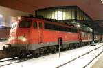 Die Braunschweiger 110 470-2 ersetzt eine 146er auf dem RE5 von Koblenz nach Emmerich in Duisburg HBF am 22.12.2010