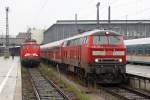 Die 218 490-1 und 110 446-2 in Mnchen Hbf am 07,08,10