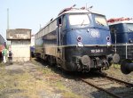 BR110 348-0 im DB-Museum Koblenz Ltzel am 21.05.11