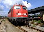 110 493-4 rollt ins Stutzengleis am Passauer Hauptbahnhof;110616