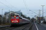 Einer der Neuzugnge in Dortmund ist die 110 489-2. Hier am 20.12.2011 in Geilenkirchen.