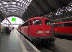 DB 110 431-4 + 110 428-0 Lz am 04.04.2012 in Frankfurt (M) Hbf.