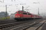 110 436-3 zieht den Fanzug von Arminia Bielefeld (RE 10159) nach Potsdam. 28.04.2012.