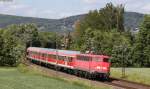 110 432-2 mit der RE 15021 (Treysa-Gieen) bei Niederwalgern 8.6.12