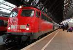 110 491-8 mit Sonderzug in Kln Hbf am 04.11.2012