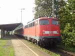 Am 29.09.06 war die Mnchener 110 497 mit ihrer RB48 von Wuppertal nach Bonn unterwegs.