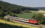 110 441-3 mit dem IC 282 (Zrich HB-Stuttgart Hbf) bei Mhringen 22.7.13