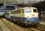 110 374 mit RE 3125 (Norddeich Mole–Braunschweig) am 17.03.1999 in Bremen Hbf