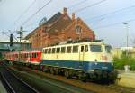 110 362 mit SE 5043 (Harburg–Lneburg) am 03.04.1999 in Hamburg-Harburg