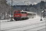 IC 185 mit 115 448-3 beim Abzweig Richtung Gäubahn in Hattingen.