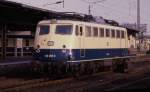 110460 wartet am 4.2.1990 um 10.30 Uhr im HBF Osnabrück auf den nächsten Einsatz.