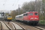 115 459-0 (Baujahr: 1967) mit einem PbZ-Züg Osnabrück- Münster auf Osnabrück Hauptbahnhof am 7-11-2016.