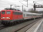 110 236-7 mit einem Firmensonderzug am Haken kurz nach der Geislinger Steige in Amstetten Bhf. Strecke Stuttgart - Ulm
