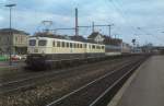 110 219 + 111 052  Esslingen  01.03.79  mit Pop-Wagen