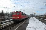 110 200 am 28.02.09 mit Dz 13225 `Treski´ als Leerfahrt von Brssel nach Zell am See in Mnchen Ost