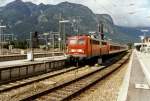 110 112-0 mit einer RB in Garmisch Partenkirchen mitte der 90'er Jahren