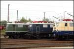 E10 1239, E41 001 und E50 091 im BW Osnabrck. (19.09.2010)