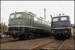 Die Gterzuglokomotive E50 091 und E41 001 zum 125.