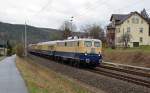 E 10 1239 durchfuhr mit dem Rheingold-Sonderzug von Bad Schandau zurck nach Dresden die Ortschaft Rathen.