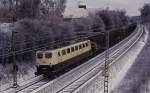 Am 3.3.1987 normalisierte sich der Zugverkehr nach einem Eisregen erst wieder sehr spät.