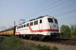 Am 29.4.2011 kam 110 511 durch Magdeburg Rothensee..