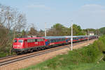 Bahn Touristik Express 110 491 befand sich am 22.04.2018 auf der Rückfahrt nach Deutschland.