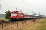 110 459 der GfF überführte am 11.02.23 15 unternehmenseigene Wagen von Oranienburg nach  Wiesloch-Walldorf.