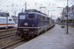 12.2.1994 - Bremen HBf - DB BR 110 148 vor E6322 von Bremen nach Oldenburg (Bild vom Dia)
