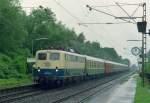 110 243 mit D 2343 (Hoofddorp–Berlin Hbf) am 27.07.1993 in Kirchhorsten