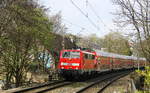 111 093 DB kommt mit dem RE4 von Dortmund-HBf nach Aachen-Hbf und kommt aus Richtung