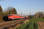 111 061-8 mit dem RB 17091 (Emmendingen-Freiburg(Breisgau) Hbf) bei Kollmarsreute 7.4.17