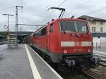 111 168 war am 07.09.17 auf dem Re Stuttgart - Aalen mit einer DoSto Garnitur unterwegs.