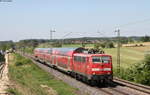 111 163-2 mit dem RE 19419 (Stuttgart Hbf-Aalen) bei Mögglingen 7.5.18