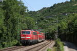 111 060-0 mit dem RE 19057 (Würzburg Hbf-Stuttgart Hbf) bei Besigheim 18.7.18