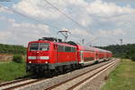 111 135-0 mit dem RE 19061 (Würzburg Hbf-Stuttgart Hbf) bei Lauffen 18.7.18