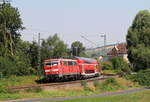 111 163-2 mit dem RE 19059 (Würzburg Hbf-Stuttgart Hbf) bei Königshofen 24.7.18