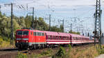 Der Euroexpress war am 9. September 2018 auch in Magdeburg (Sudenburg) zugegen. Zuglok war die 111 037-8.