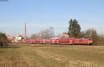 111 163-2 mit dem RE 19415 (Stuttgart Hbf-Aalen Hbf) bei Urbach 17.2.19