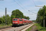 111 091-5 mit dem RE 22027 (Stuttgart Hbf-Tübingen Hbf) bei Neckartenzlingen 23.5.19