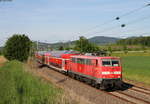 111 163-2 mit dem RE 22045 (Stuttgart Hbf-Tübingen Hbf) bei Metzingen 23.5.19