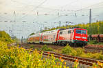 111 155 DB mit Fußballsonderzug in Bochum Ehrenfeld, am 18.05.2019.