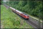 111159 fährt hier mit dem RB von Osnabrück nach Münster am 14.5.2006 um 9.31 Uhr auf den Lengericher Tunnel zu.