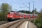 111 159-0 mit RE 4858 München - Nürnberg, Laaber, 20.04.2018