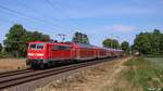 Am 31.05.2020 zog die äußerst zuverlässige Schnellzuglokomotive 111-118 einen Dosto Park im Rahmen einer RE 4 Leistung.