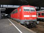 BR 111 008-9 mit Navherkehrszug