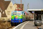 DB 111 074  Hilde  RB48-Ersatzzug stand mit einem Schaden in Wuppertal Vohwinkel, M�rz 2022.