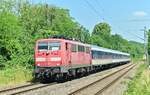 111 191 ist am Mittag des 11.6.2023 als RE8 Ersatzzug  nach Stuttgart Hbf in Untergrießheim  von mir abgelichtet.
